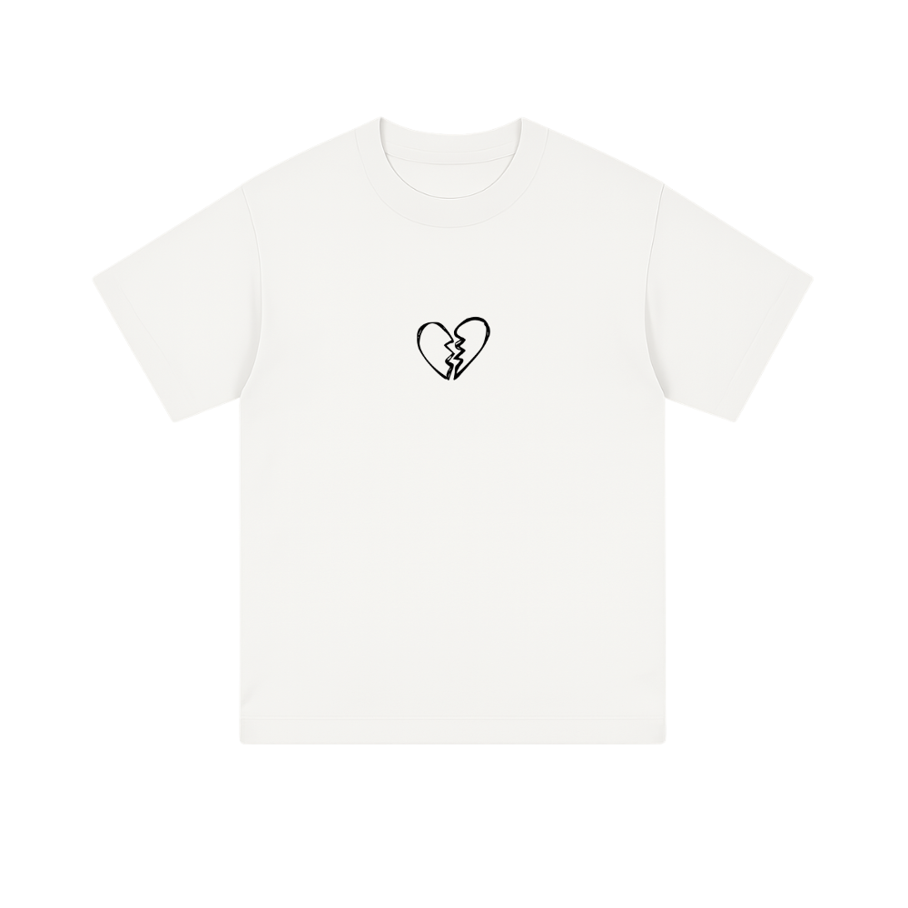 T-SHIRT DTB BIANCA - NERO GLITTER