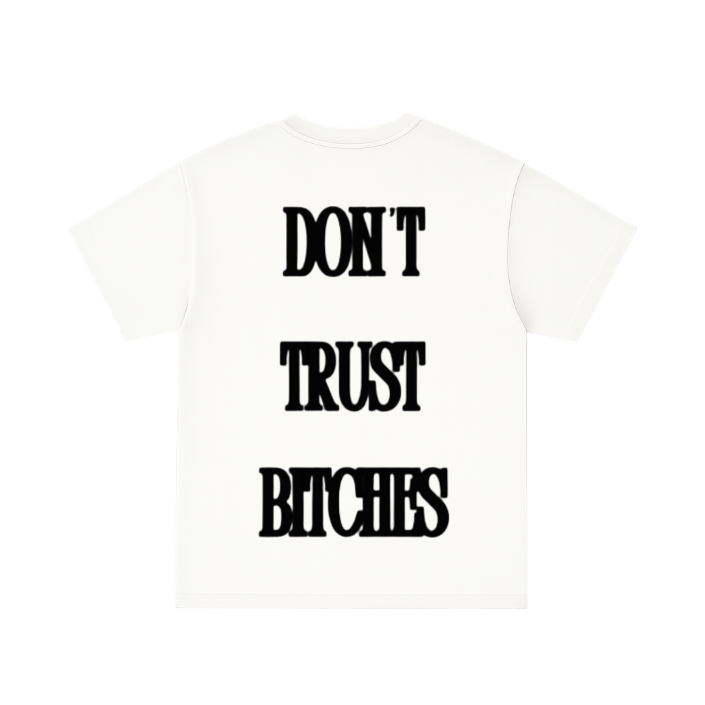 T-SHIRT DTB BIANCA - NERO GLITTER