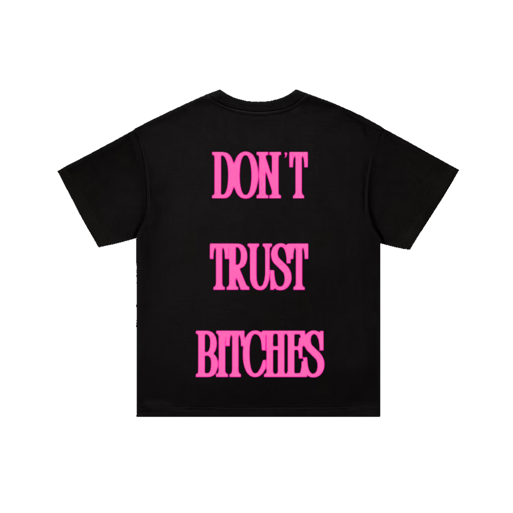 T-SHIRT DTB NERA - ROSA GLITTER