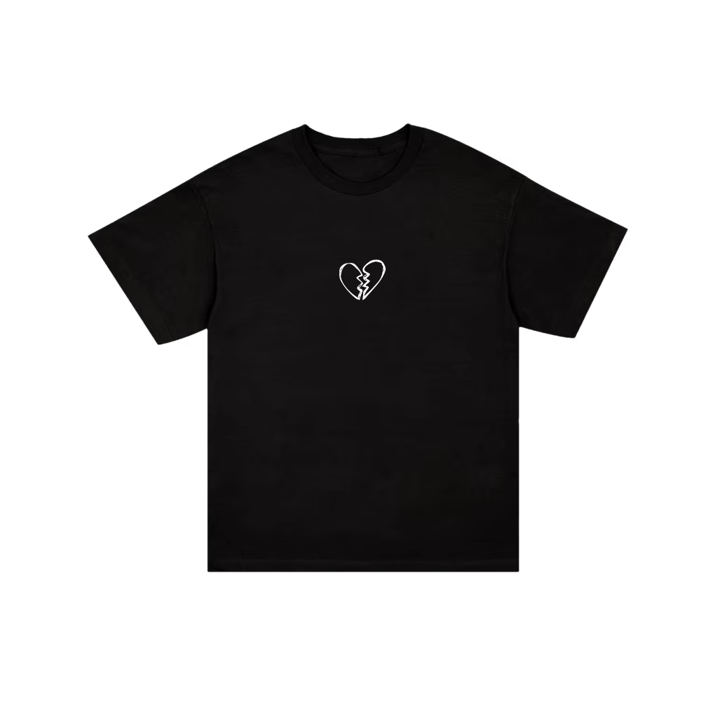 T-SHIRT DTB NERA - BIANCO GLITTER